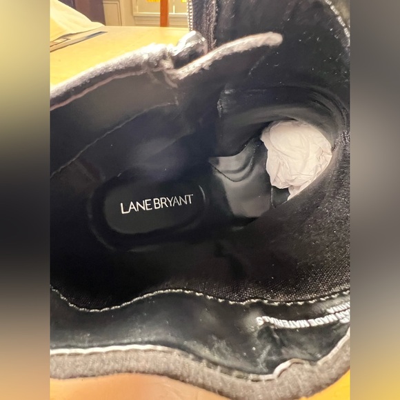 Lane Bryant Black Ankle Boots with Buckled Straps - Picture 12 of 14